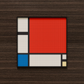 Composition with Red, Blue and Yellow